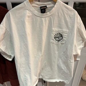 Harley-Davidson White T-Shirt with Skull Design Sarrasota/Clearwater